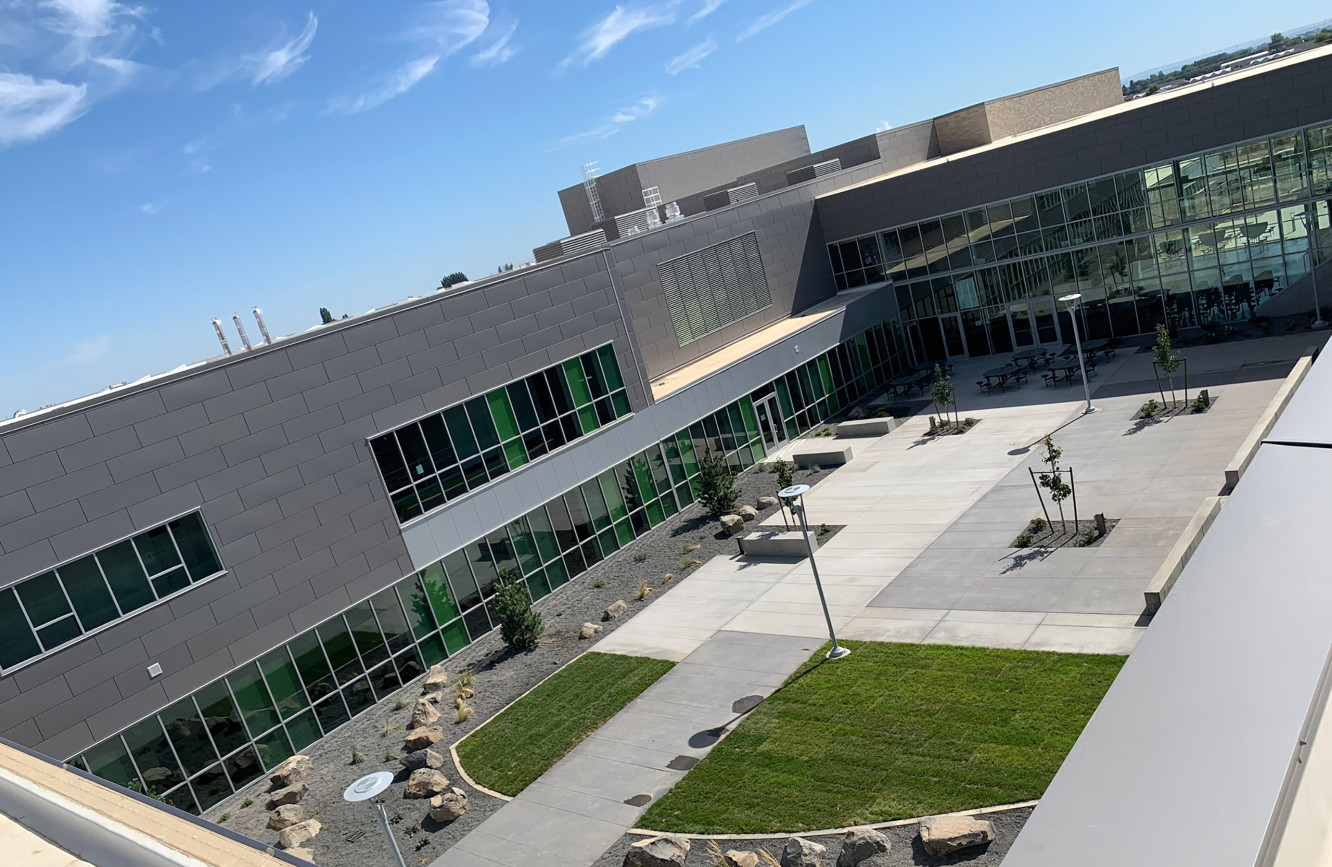 Quincy High School Courtyard—L&S Engineering, Spokane, Wash